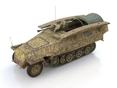 SDKFZ 251 - Ausf D - Assault-Engineer Vehicle - 1134 3D model