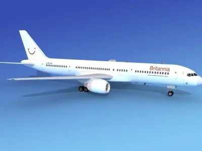 Boeing 757-200 Britannia Airways 1 3D model