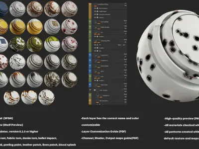 Texturing Essentials Filter Smart Materials vol 02 Low-poly 3D model
