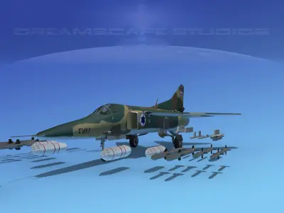 MIG-27 Flogger Isreal captured 3D model