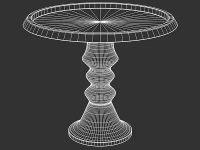  Cake Platter Model, Silver 