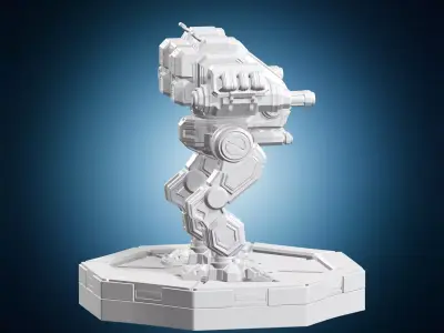 Heavy Assault Miniature Robot 3D print model