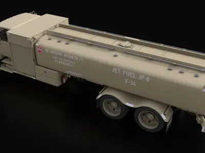Kovatch R11-6000 Refueler Sand 3D model