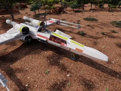 X-Wing extremely detailed model 3D model