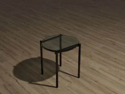 Generic Table Chair Set  Free low-poly 3D model