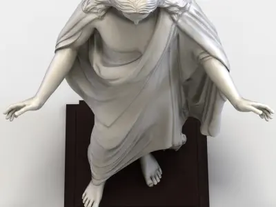 Jesus Statue 3D model purchase
