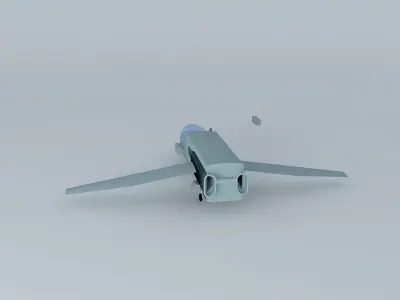 Spaceship military aircraft Free 3D model