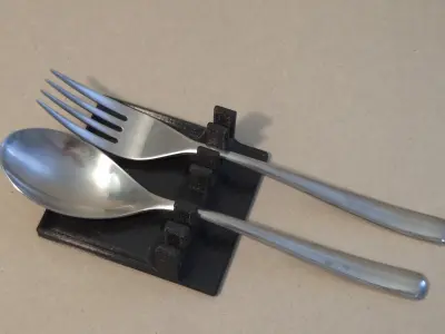 Wooden spoon holder Free 3D model