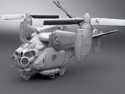 Vertibird scale model 3D print model