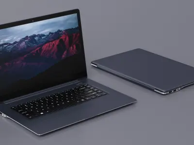 Slim Design Laptop 3D model
