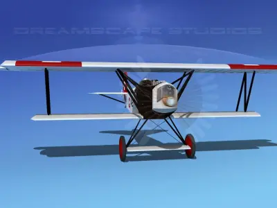 Fokker D-VII V16 Swiss 3D model