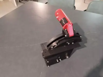 Mirage F1 Throttle assembly for simulation 3D print model