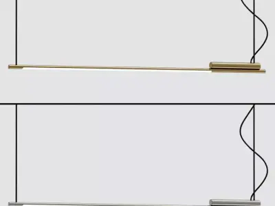 Vertigo Bird LED Aluminum Pendant Lamp 3D model