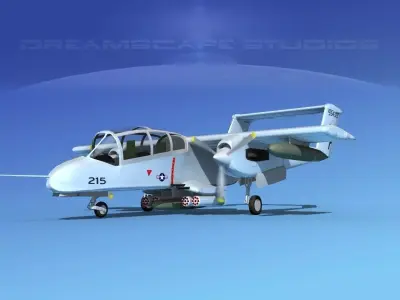 Rockwell OV-10 Bronco USMC 4 3D model