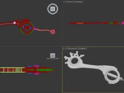 Dual Disc Blade 3D model