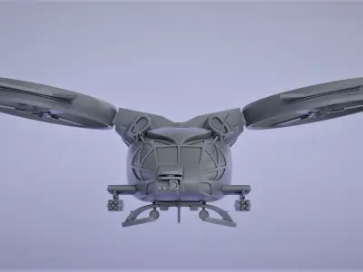 Avatar helicopter 3D print model
