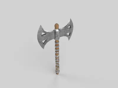  battle axe Low-poly 3D model purchase