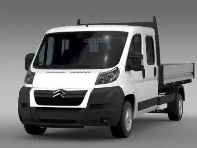 Citroen Relay Crew Cab Truck 2009-2014 3D model