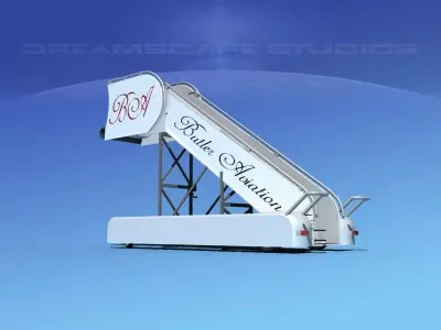 Airport Stairs Butler Aviation 3D model