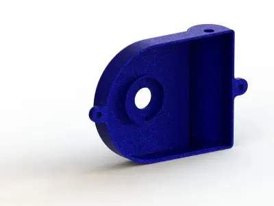 Helical gear box transmition - SolidWorks 3D model