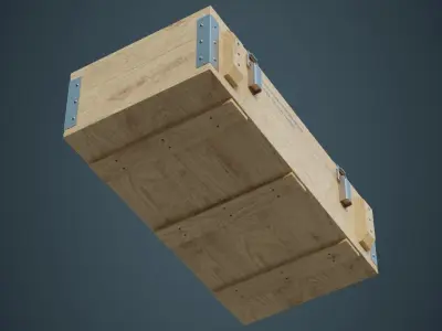 Ammunition Box 2B Low-poly 3D model