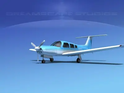 Piper PA-28R-201 Arrow III V07 3D model