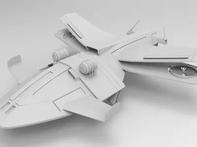 space jet 3D model