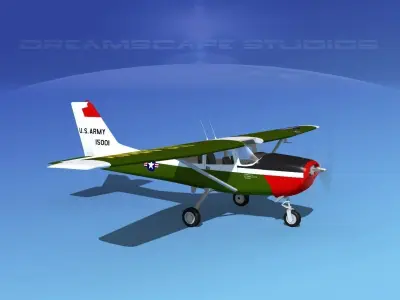 Cessna T-41 Mescalero US Army 2 3D model