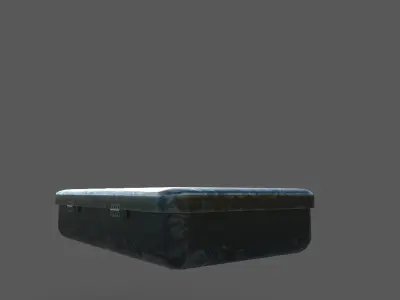 medical box Low-poly 3D model