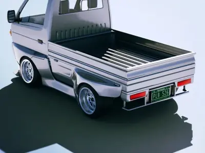 Suzuki Carry Kei Truck 1993 Free 3D model