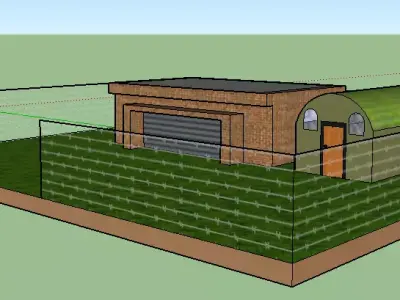 millitary base Free 3D model