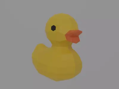 Rubber Duck Free low-poly 3D model