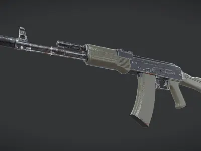 Weapons Pack in 4K PBR Textures 3D model