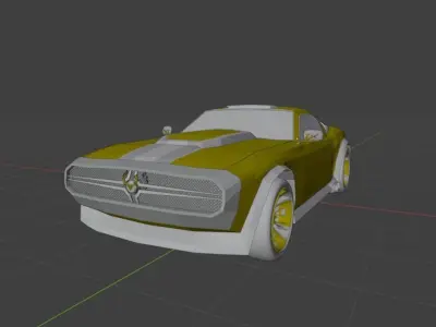 veer neo muscle car Low-poly 3D model