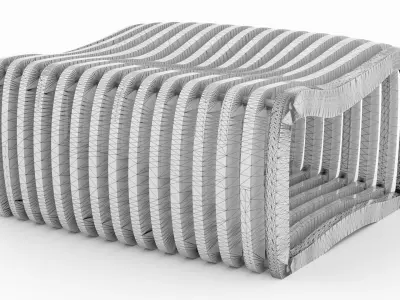 Parametric plastic chair 3D model