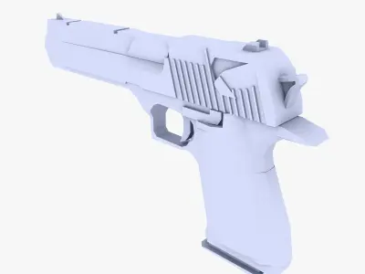 Desert Eagle low poly Low-poly 3D model
