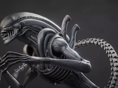 Xenomorph Drone V2 Low-poly 3D model