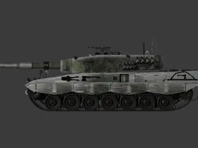 Leopard II AV 120 mm tank 3D model