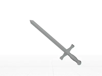 metal sword 3d model 3D model