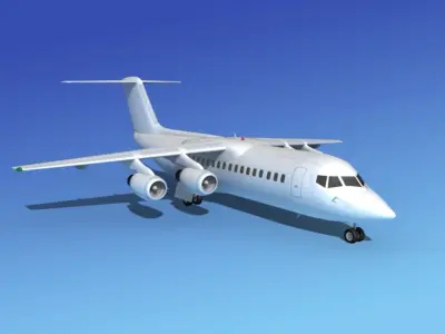 BAe 146-300 Unmarked 2 3D model