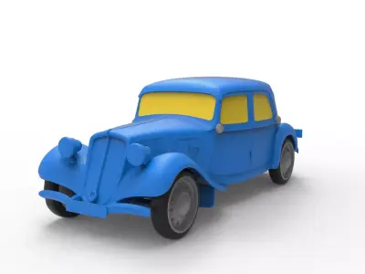 Citroen 1934 Classic Car 3D print model