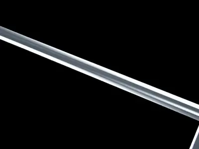 Steel Long Sword Low-poly 3D model