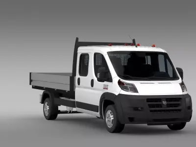 Ram Promaster Cargo Crew Cab Truck 2015 3D model