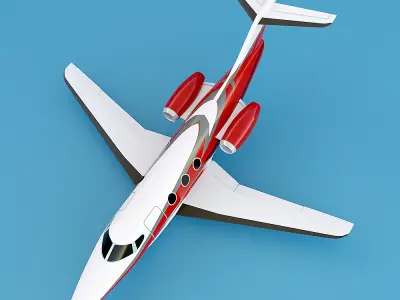 Beechcraft Premier IA private jet Low-poly 3D model