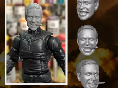 Hannibal The A Team fan art kit 3D printable For Action Figures 3D print model