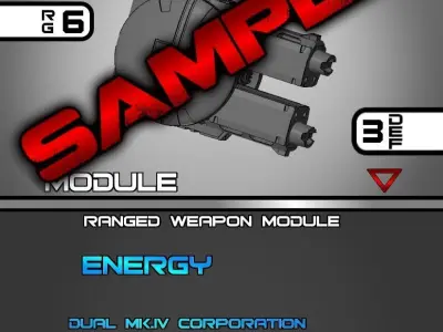 CHIBI-TECH SD - ANNIHILATOR-IV DUO GUNPOD 3D print model