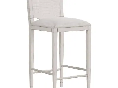 Burdock Bar Stool - Ivory Free 3D model