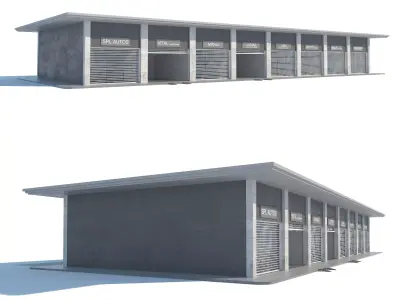Workshop Building 3D model