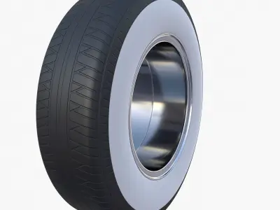 Generic 40s Car Wheel 3D model