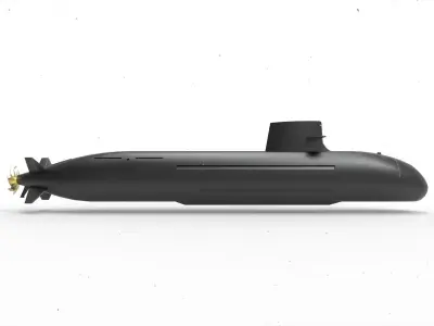 Taigei Class Submarine 3D model